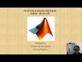 NEWTON RAPSON METHOD USING MATLAB
