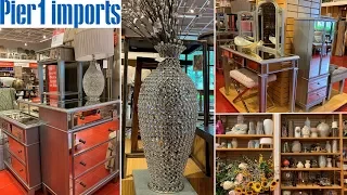 Pier 1 Glam Home Decor Mirrored Furniture Shop With Me May 2019