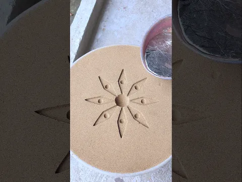 Sand casting metal ✨️ #satisfying #art #shorts #amazing