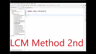 JAVA program to find LCM Method Second