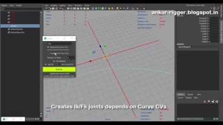 Joint On Curve Tool Maya Python