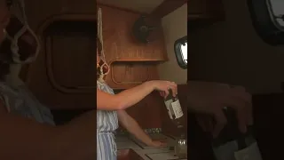 Cooking on a boat with Louisa