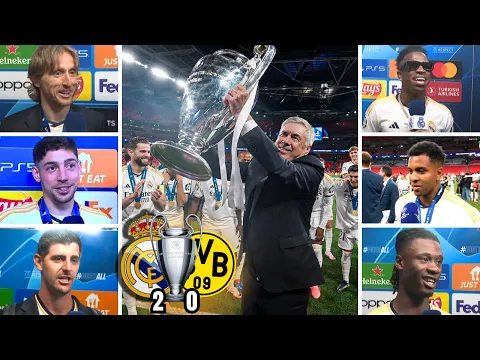 Download MP3 🏆MIRA LAS REACCIÓNES Y CELEBRACIÓNES DE TODOS LOS JUGADORES TRAS EL 15º TÍTULO DEL REAL MADRID