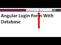 How to create a Login System in Angular Build Simple GUI Login System