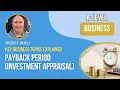 Payback Period Investment Appraisal
