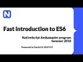 Fast introduction to ES6