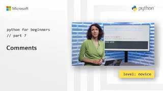 Comments Python for Beginners 7 of 44