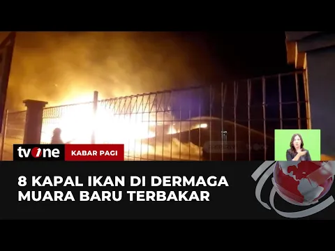 Sebuah Kapal di Jakarta Utara Terbakar Hebat, Polisi Selidiki Penyebabnya