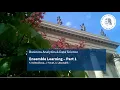 BADS Lecture 8 - Ensemble Learning Part I