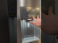 How to set temp to display or not on Frigidaire Gallery french door fridge
