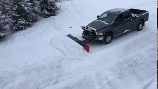 DIY Western Snow Plow Extensions wings in use