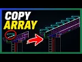 How to Copy Objects Along a Line Fast AutoCAD Copy Array Tutorial