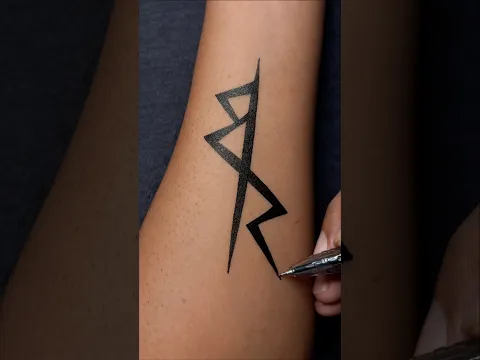 Easy DIY Cyberpunk: Edgerunners symbol Wrist Tattoo ⚡🖤…. #tattooart #art #animeart