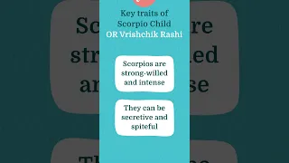 Scorpio child baby names