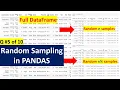 Random Sampling from a DataFrame Python Interview Questions for Data Science Role - 5 of Top 10