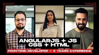 Frontend Developer Mock Interview 5 Years Experience HTML CSS JavaScript Angular React Q A