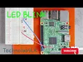 Blinking led with Raspberry pi using python
