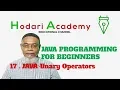 Java Programming for Beginners - 17 Java Unary Operators