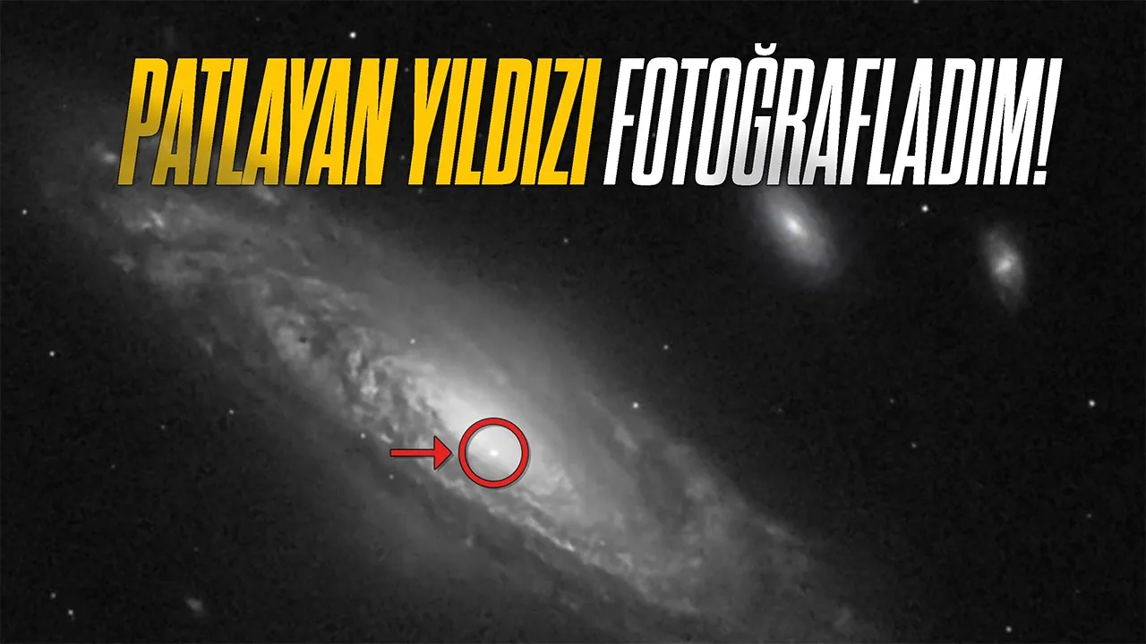 45 Milyon Işıkyılı Uzakta Patlayan Bir Yıldızı Fotoğrafladım
