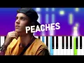 Justin Bieber - Peaches (Tiny desk version) Piano Tutorial