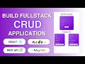 Build a Full Stack CRUD App Rest API with React Node MySQL