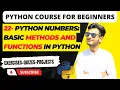 22 Overview of Numbers in Python Types Function and Method