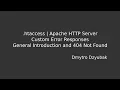 htaccess Configure and Test General Intro 404 Not Found