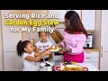 Lagu Serving Rice and Garden Egg Stew for My Family | Cozy Family Dinner Vlog