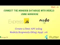 NodeJs Connect the MongoDB database using mongoose Flutter with NodeJS