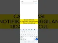 Lagu CARA ATASI NOTIFIKASI PANGGILAN TIDAK MUNCUL #shorts #tutorialhp