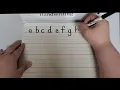 Handwriting - Lowercase Letter Formations using Handwriting Without Tears verbal cues