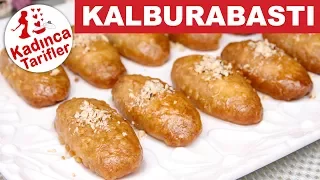 Tam kıvamında en güzel ve nefis kolay kalburabastı tatlısı yapımı videolu anlatım İçi cevizli üstü ş. 