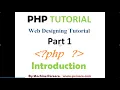 PHP Tutorial For Beginners Part 1 Introduction