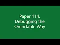 Paper Debugging the OmniTable Way