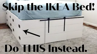 How to build a bed with drawers for almost FREE Ikea Brimnes hack