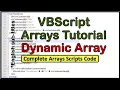 VBScript Array-VBscript Arrays Tutorial-Arrays In VBScript-Arrays Script-VBScript Basics-Array-Basic