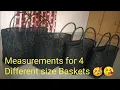 Lagu Measurements for Four Different size Baskets for Beginners/wire basket/wire bags/VDS Wire Bags