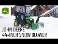 Take The Neighborhood by Storm John Deere 44-in Snow Blower