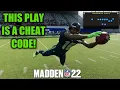 THIS PLAY IS A CHEAT CODE BEAT ANY DEFENSE BEST MADDEN 22 OFFENSE TIPS