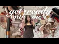 GRWM for a photoshoot ft my makeup routine makeup skincare hair pretty dress