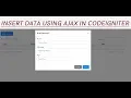 How to insert data to database using ajax Codeigniter