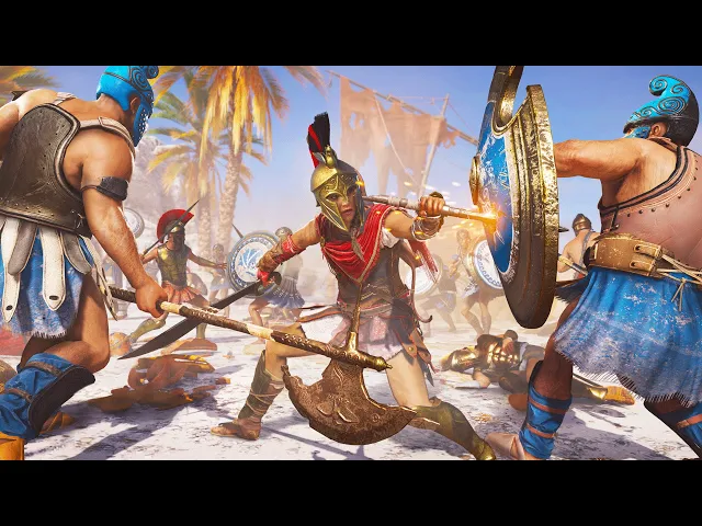 Assassin's Creed Odyssey - 100 vs. 1 Battle Royale ( The Great Contender Quest )
