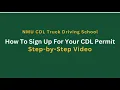 NMU CDL Trucking School - How To Sign Up For Your CDL Permit