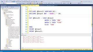 Advanced Databases - Simple Case Structure SQL Server