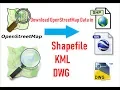 How to Download OpenStreetMap Data in shapefile KML or DWG