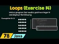 Loops in Java Exercise 14