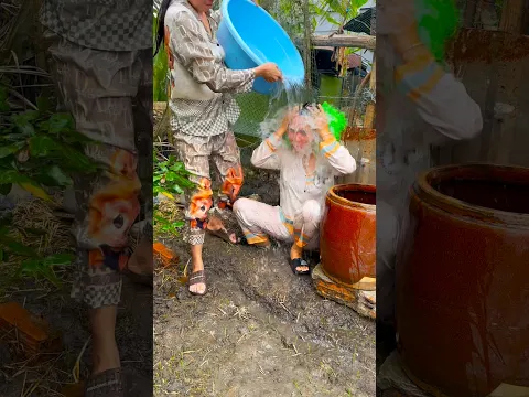 Tát nước và cái kết #funny #comedy #nytinhnghich #shortvideo
