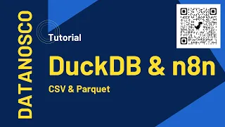 Reading converting CSV to Parquet via the DuckDB Quack n8n node
