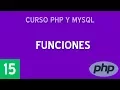Functions PHP and MySQL Course