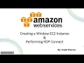 AWS Labs Creating Windows EC2 Instance Performing RDP Connect EC2 Practicals AWS Tutorials